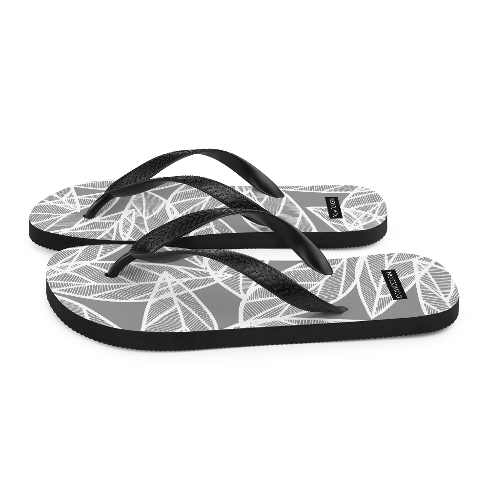 Messy White Leaves | Flip-Flops