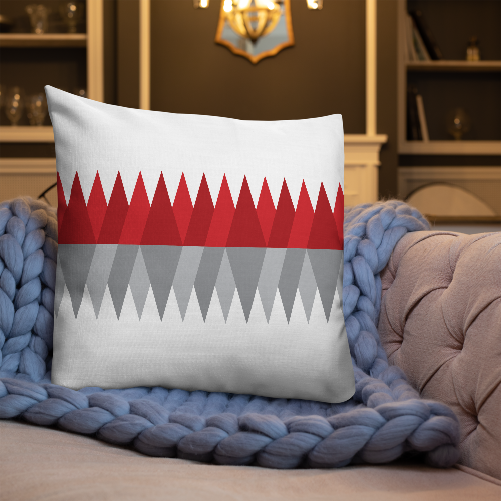 Red Gray Christmas | Pillow