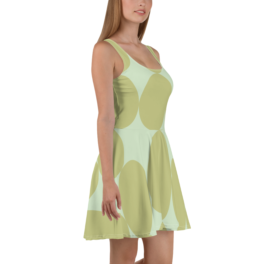 Easter Pattern Olive | Skater Dress