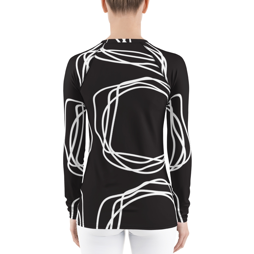 White Flowers | Women's Rash Guard