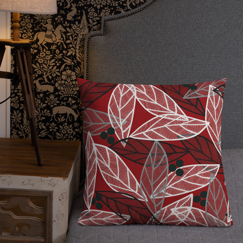 Christmas Leaves | Pillow