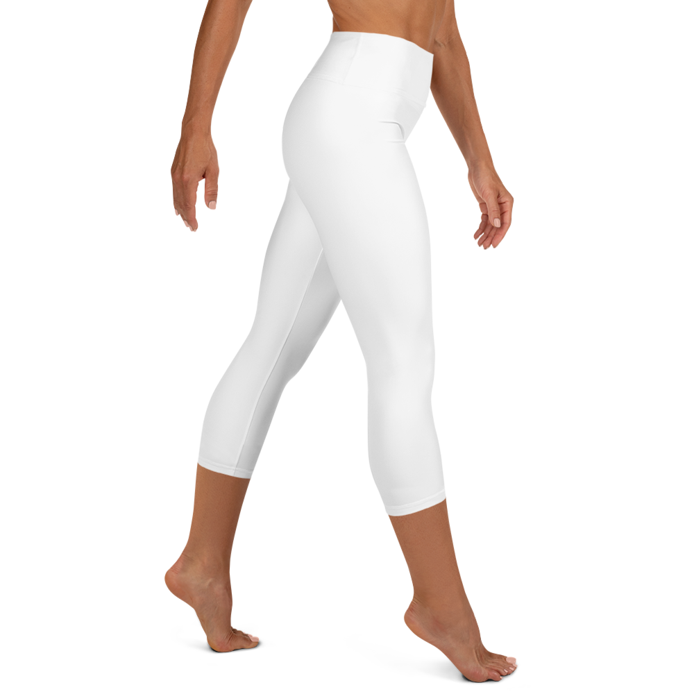 Happy Pastel Flowers | Yoga Capri Leggings
