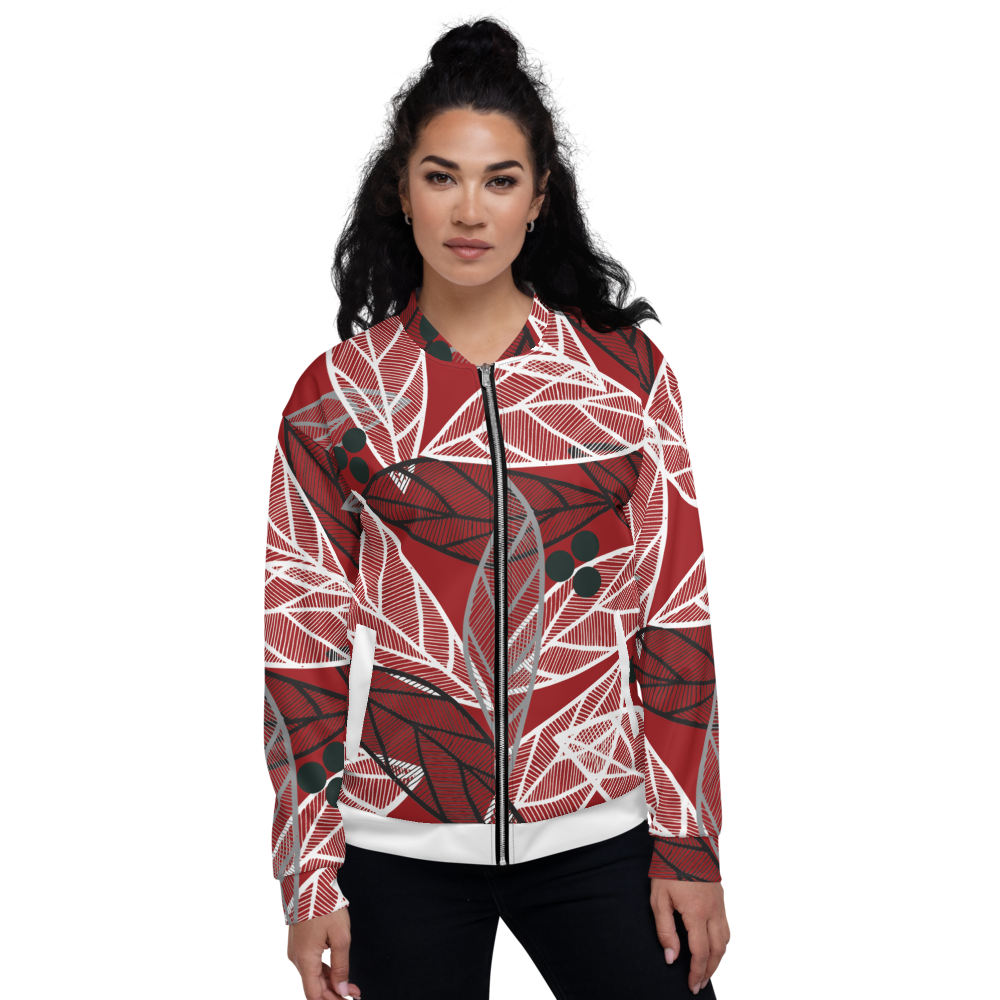 Christmas Leaves | Bomber Jacket