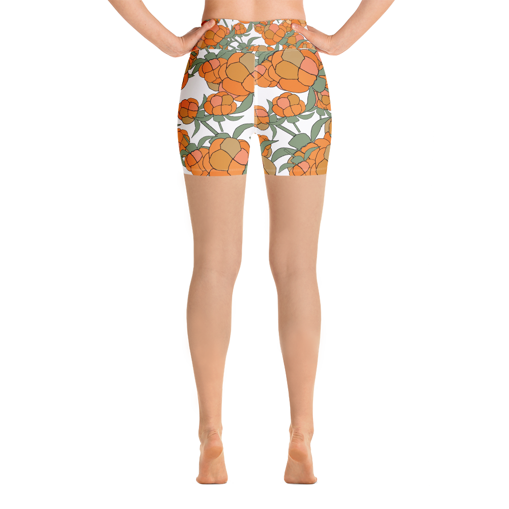 Lakka Ornament Black | Yoga Shorts
