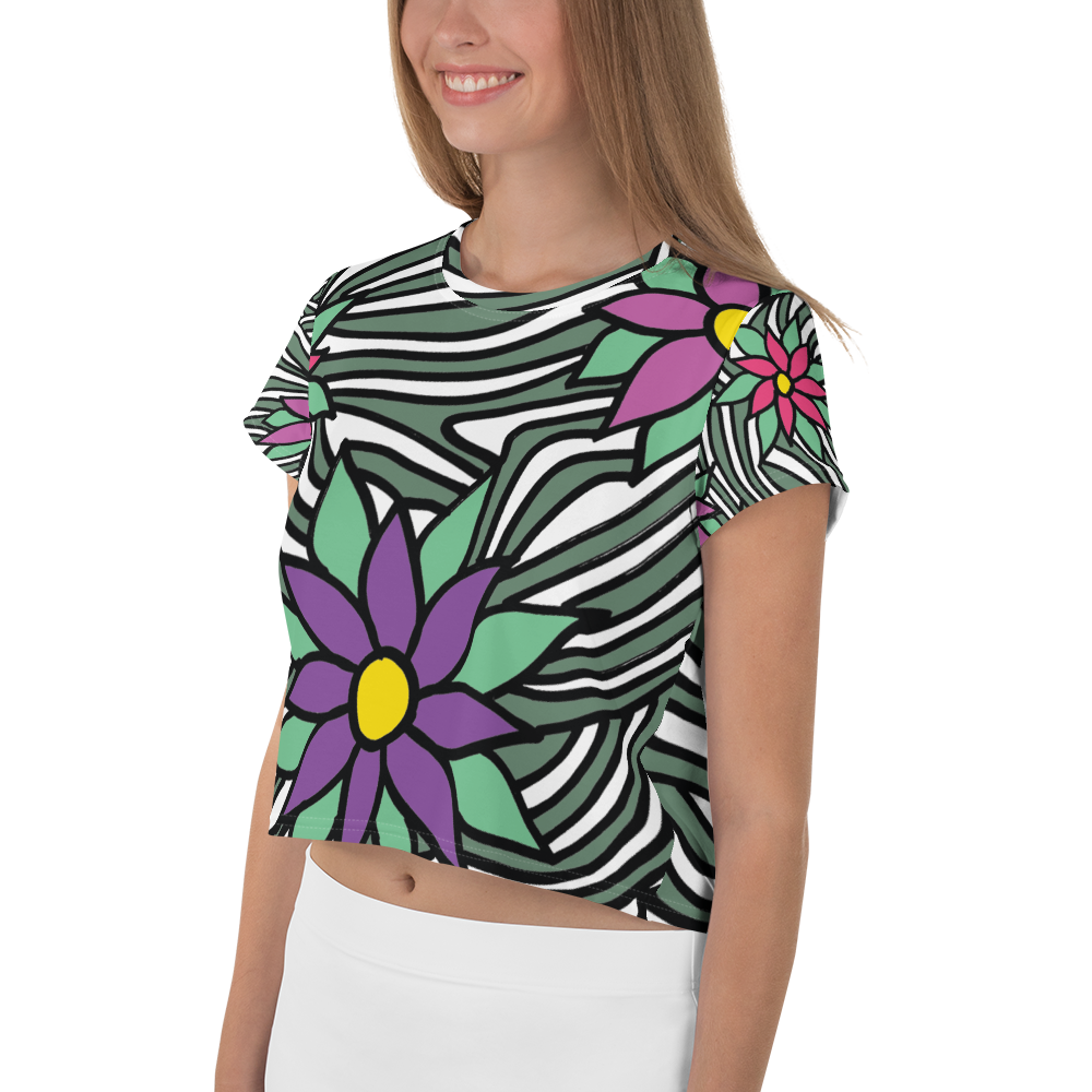Flower Ornament | Crop Tee