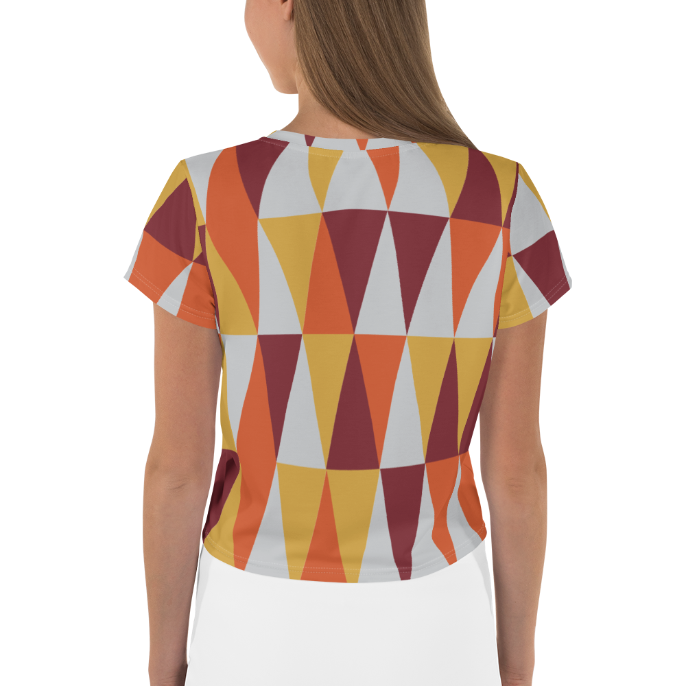 Autumn Triangles | Crop Tee