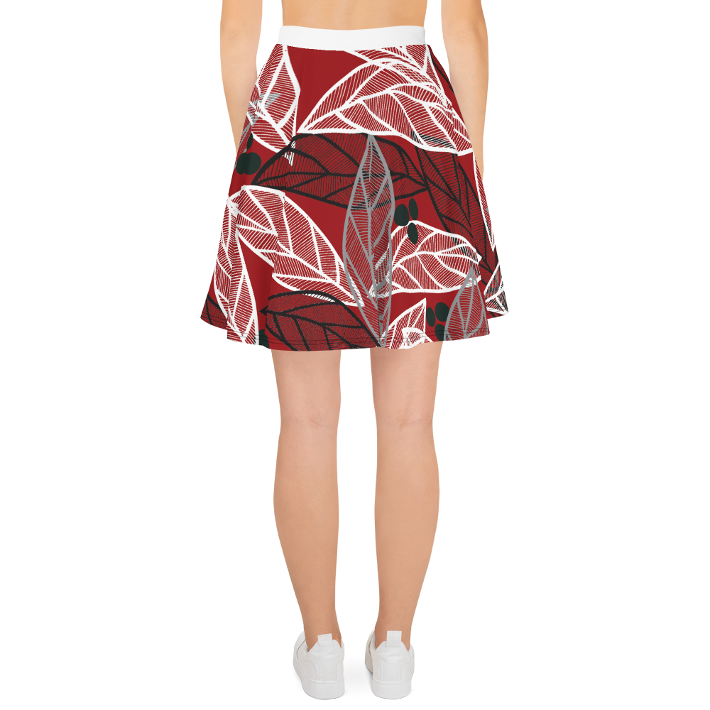 Christmas Leaves | Skater Skirt