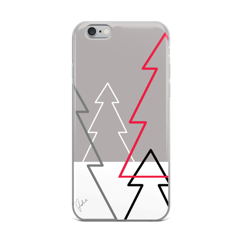 Christmas Tree Forest Colours | iPhone Case