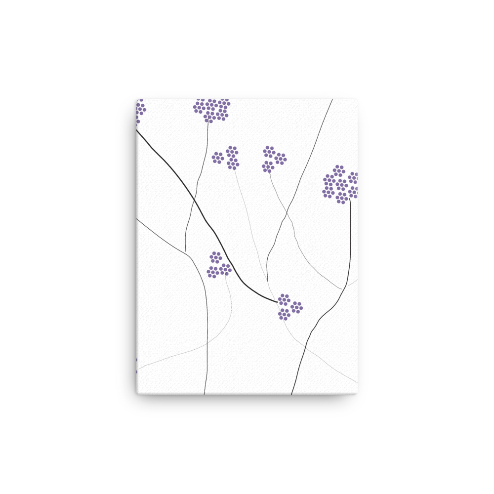 Purple Small Flowers | Canvas