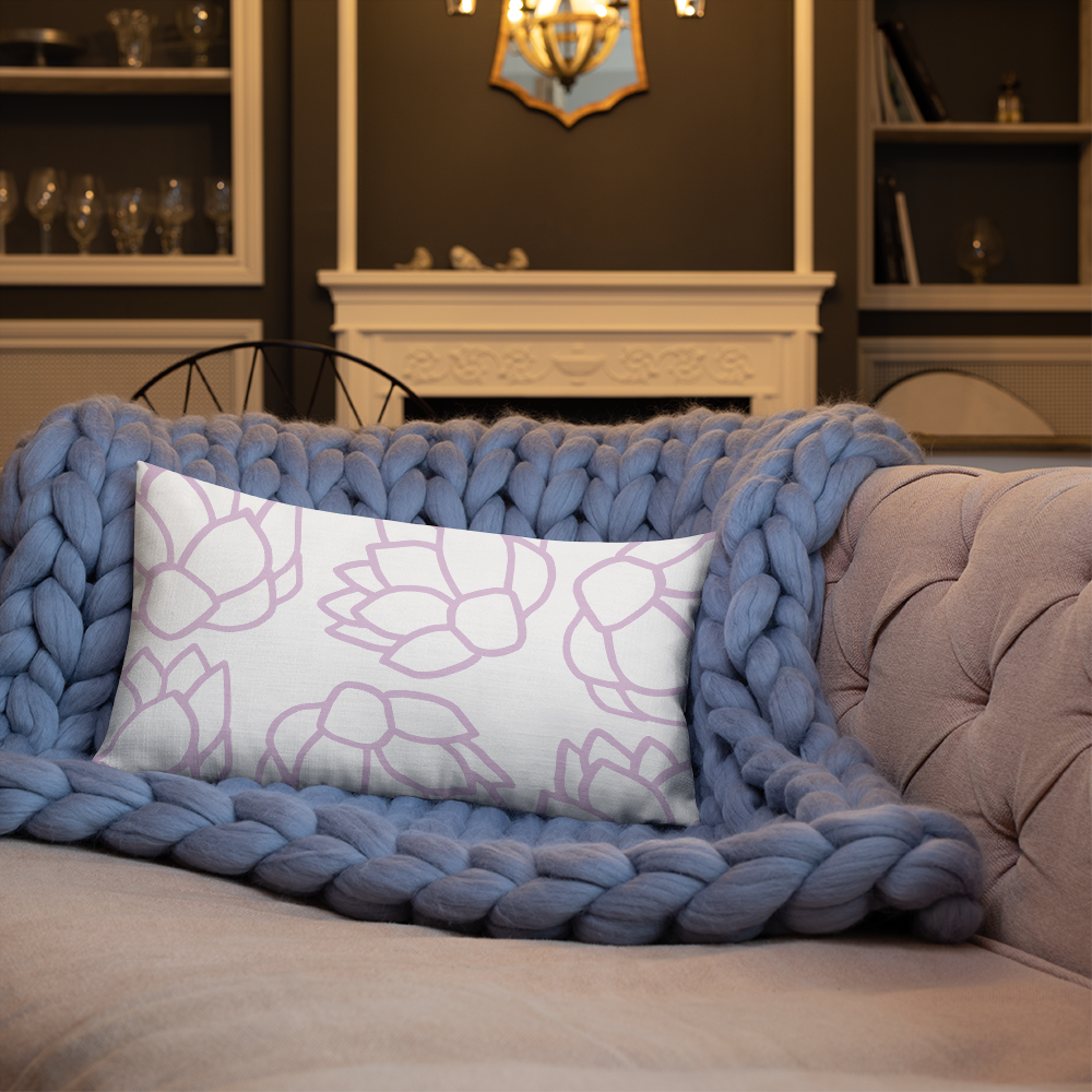 Pink Pastel Flowers | Pillow