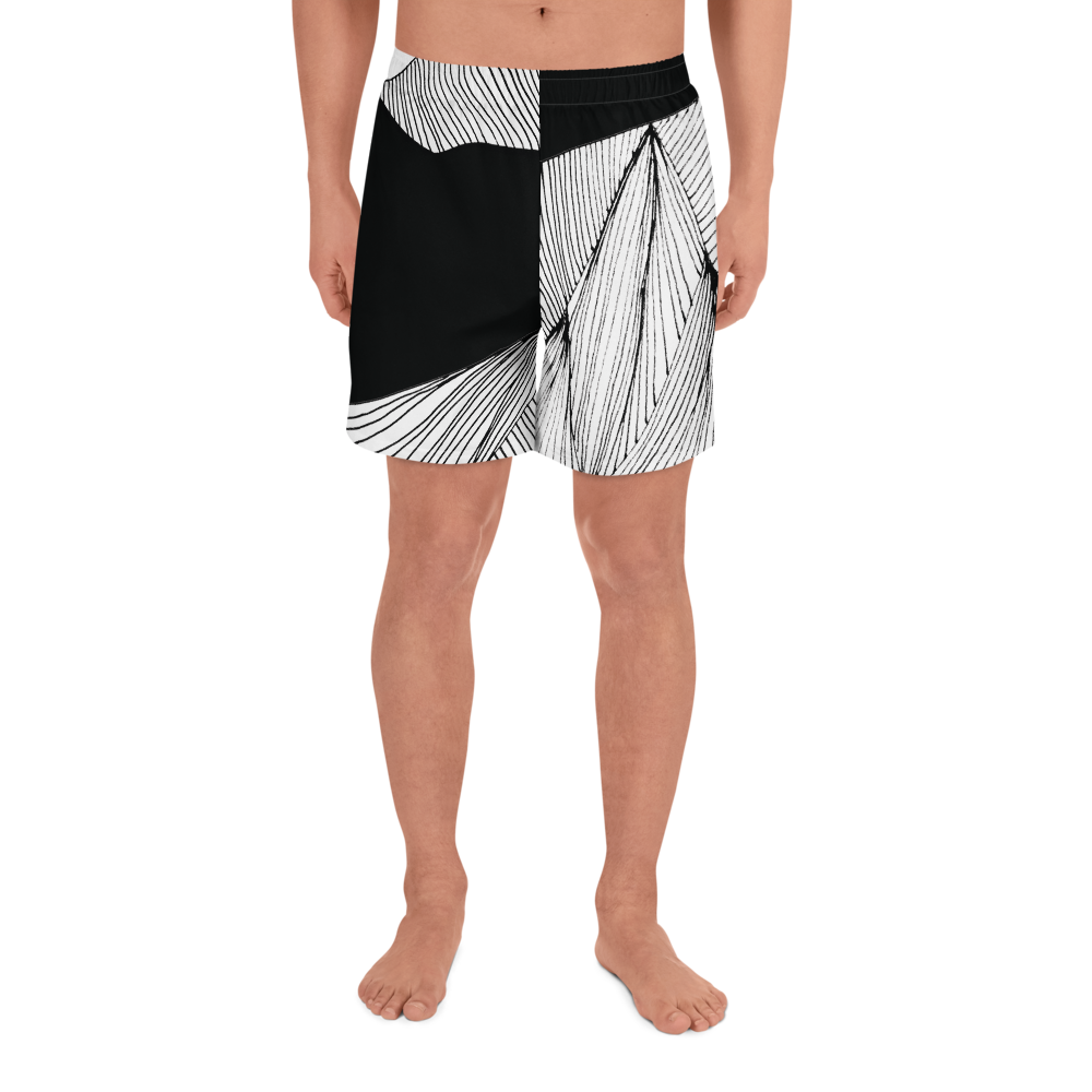 Black and White Day | Men's Athletic Long Shorts