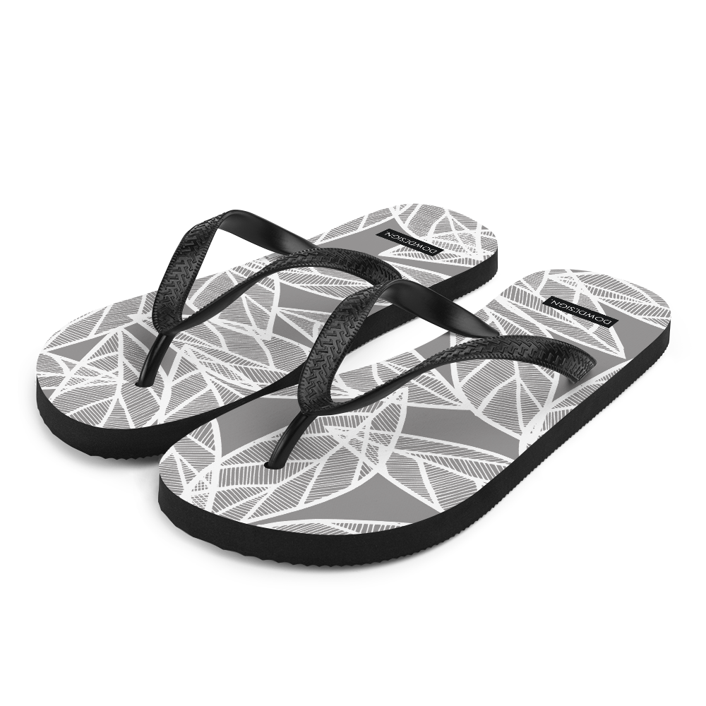 Messy White Leaves | Flip-Flops