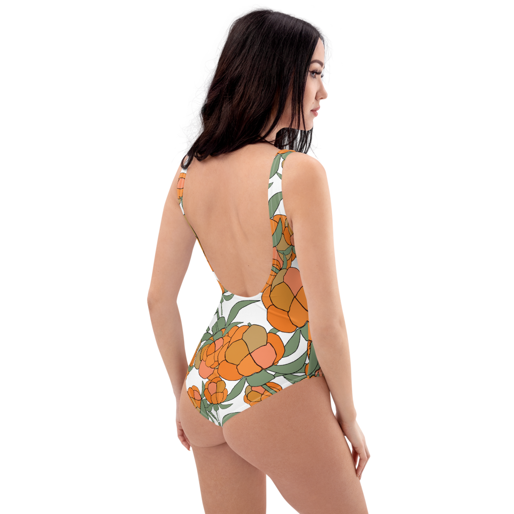 Lakka Ornament Black | One-Piece Swimsuit