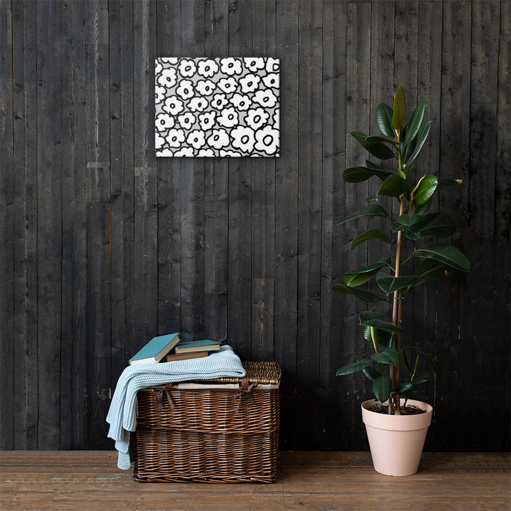 Happy White Flowers | Canvas