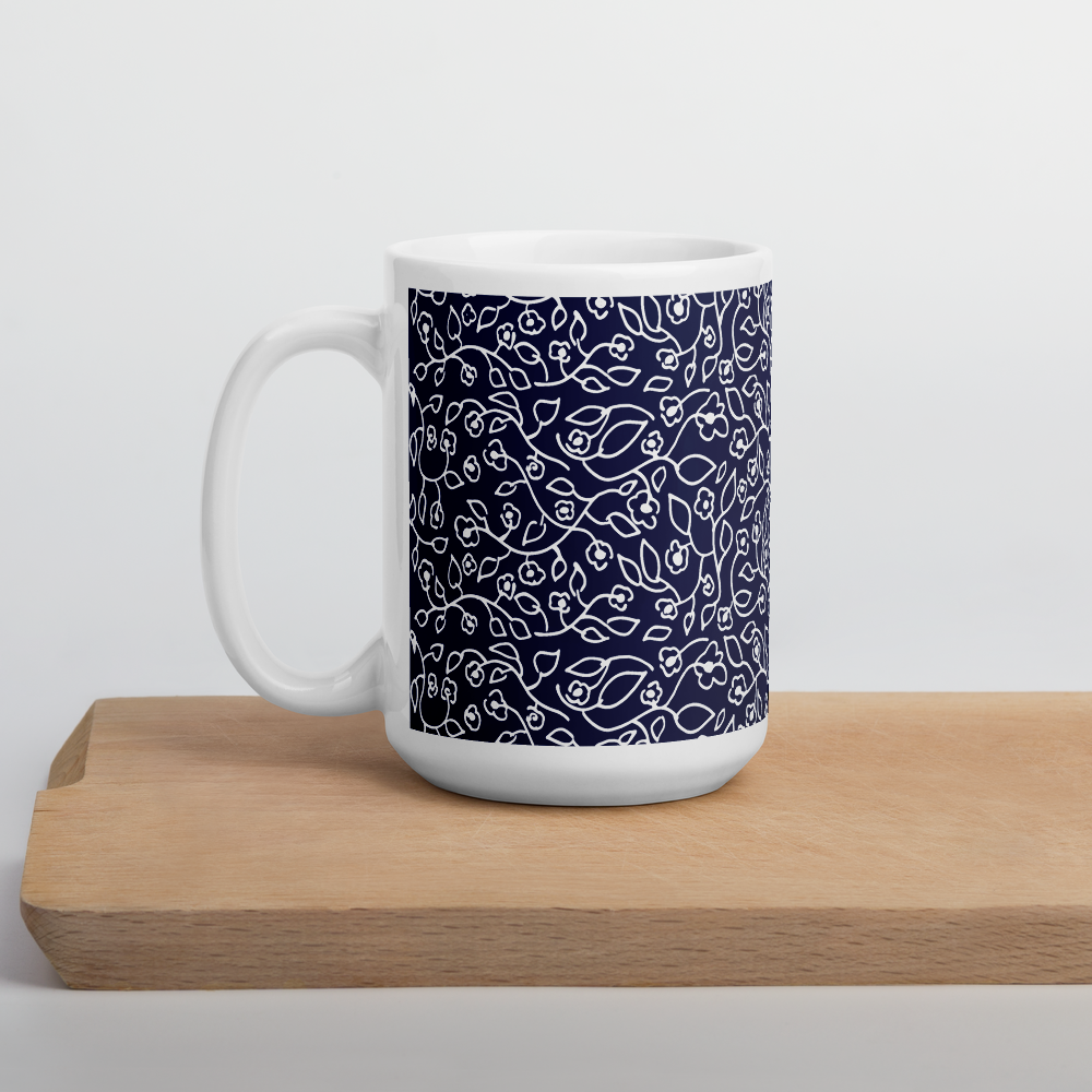 White Small Flowers | Mug