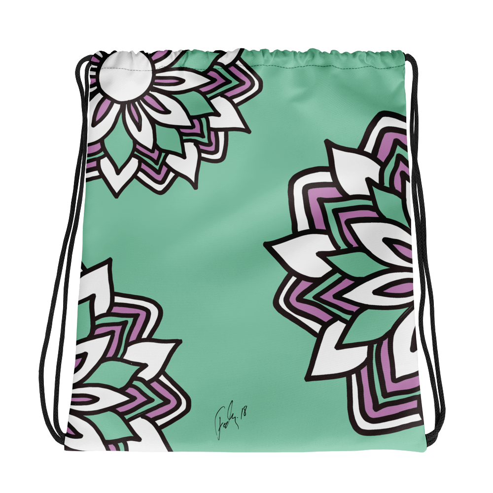 Smiling Flowers | Drawstring Bag