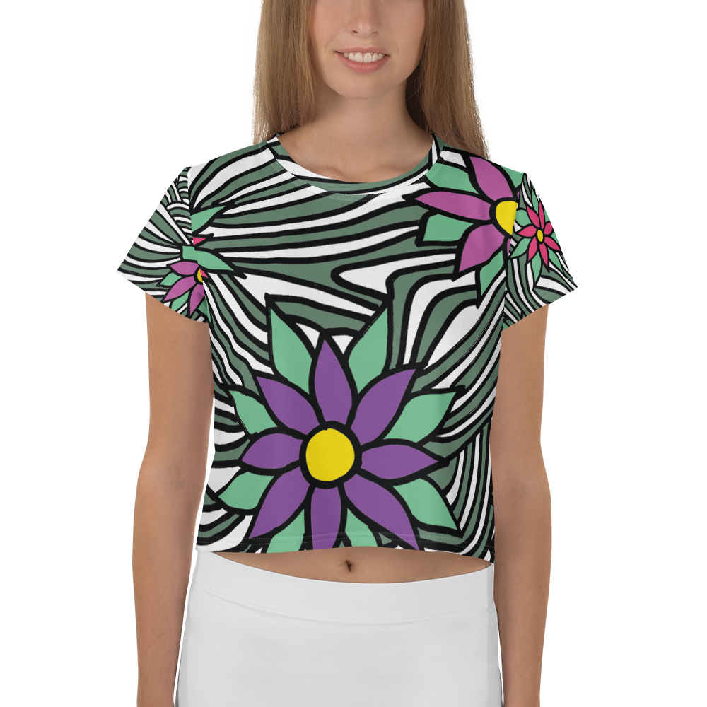Flower Ornament | Crop Tee