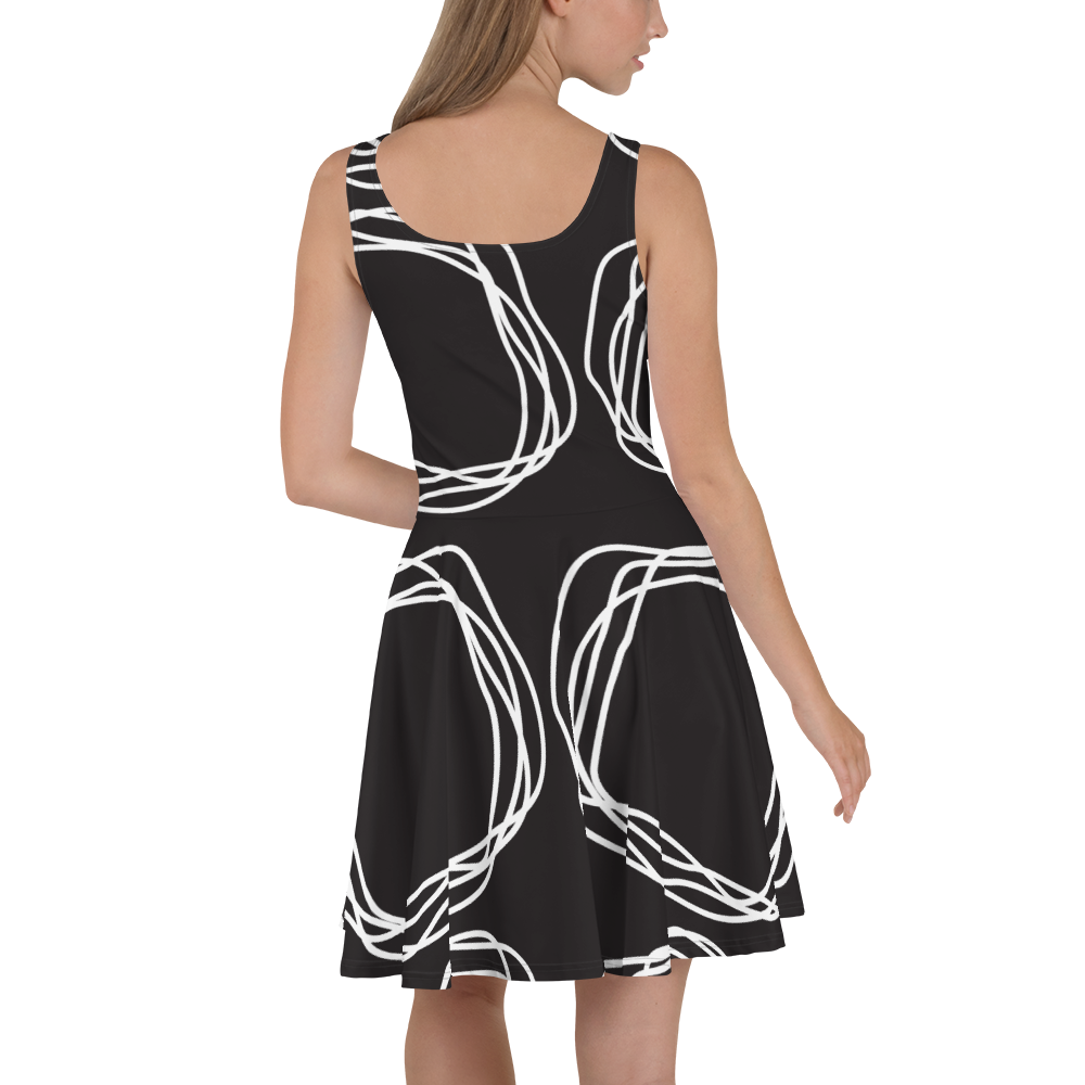 White Flowers | Skater Dress