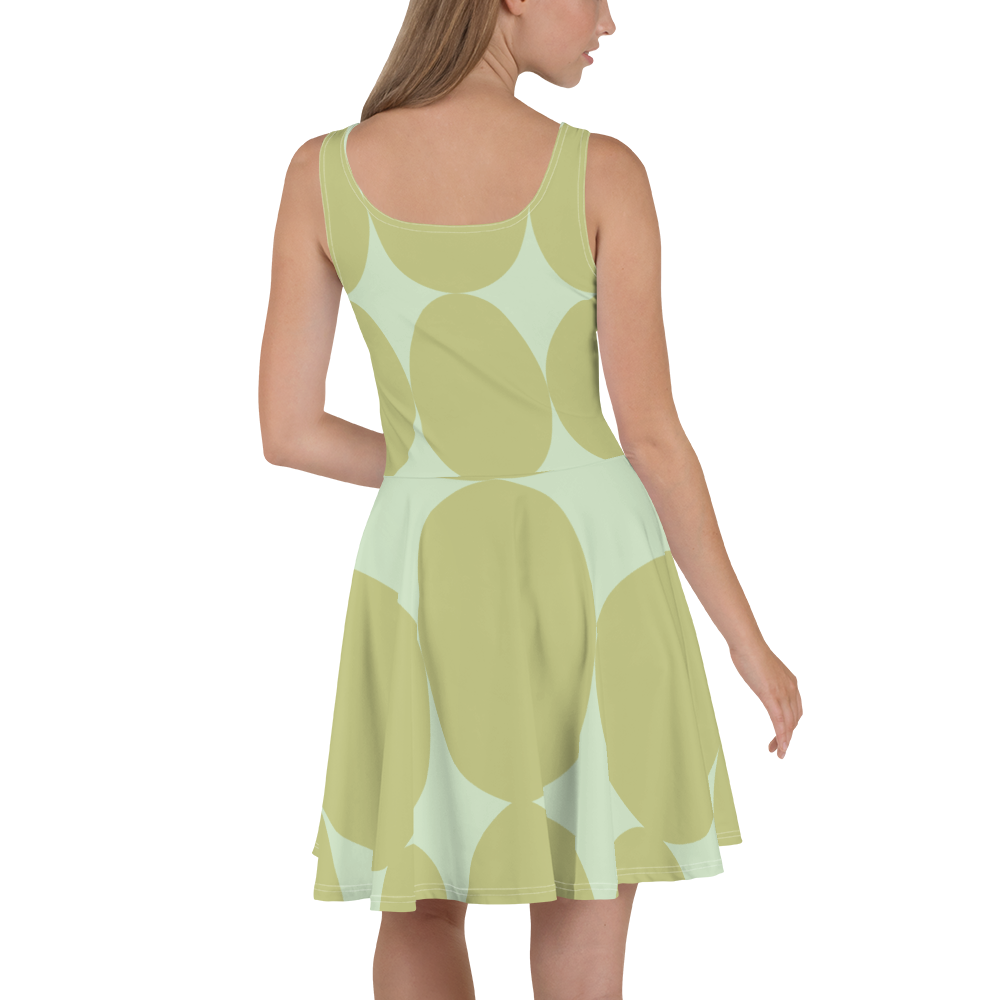 Easter Pattern Olive | Skater Dress