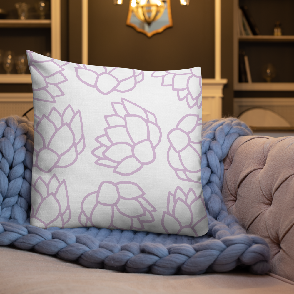 Pink Pastel Flowers | Pillow