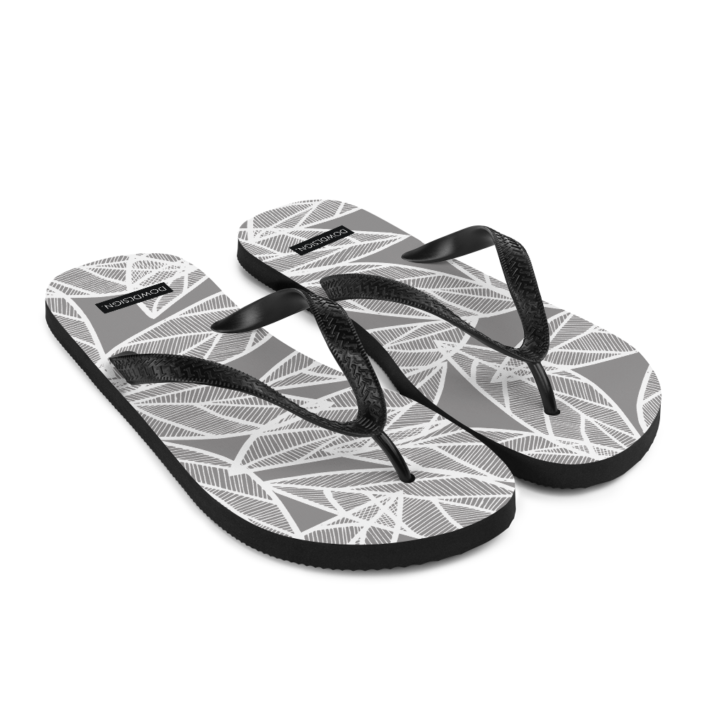 Messy White Leaves | Flip-Flops