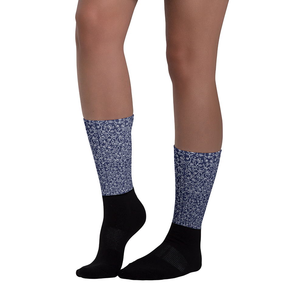 White Small Flowers | Socks