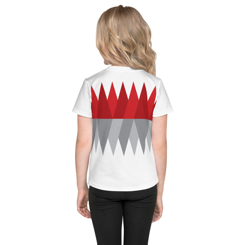 Red Gray Christmas | Kids T-Shirt