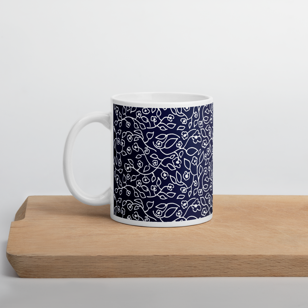 White Small Flowers | Mug