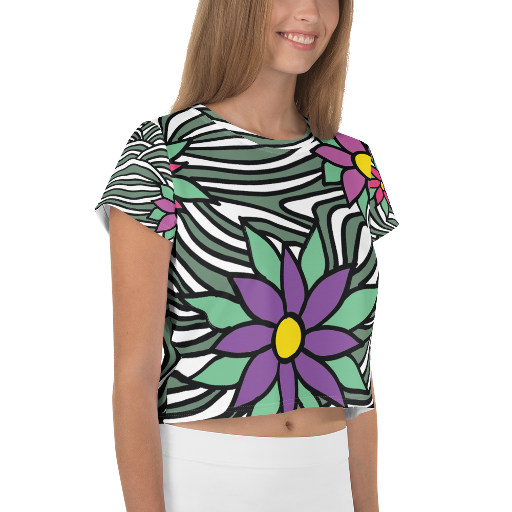 Flower Ornament | Crop Tee