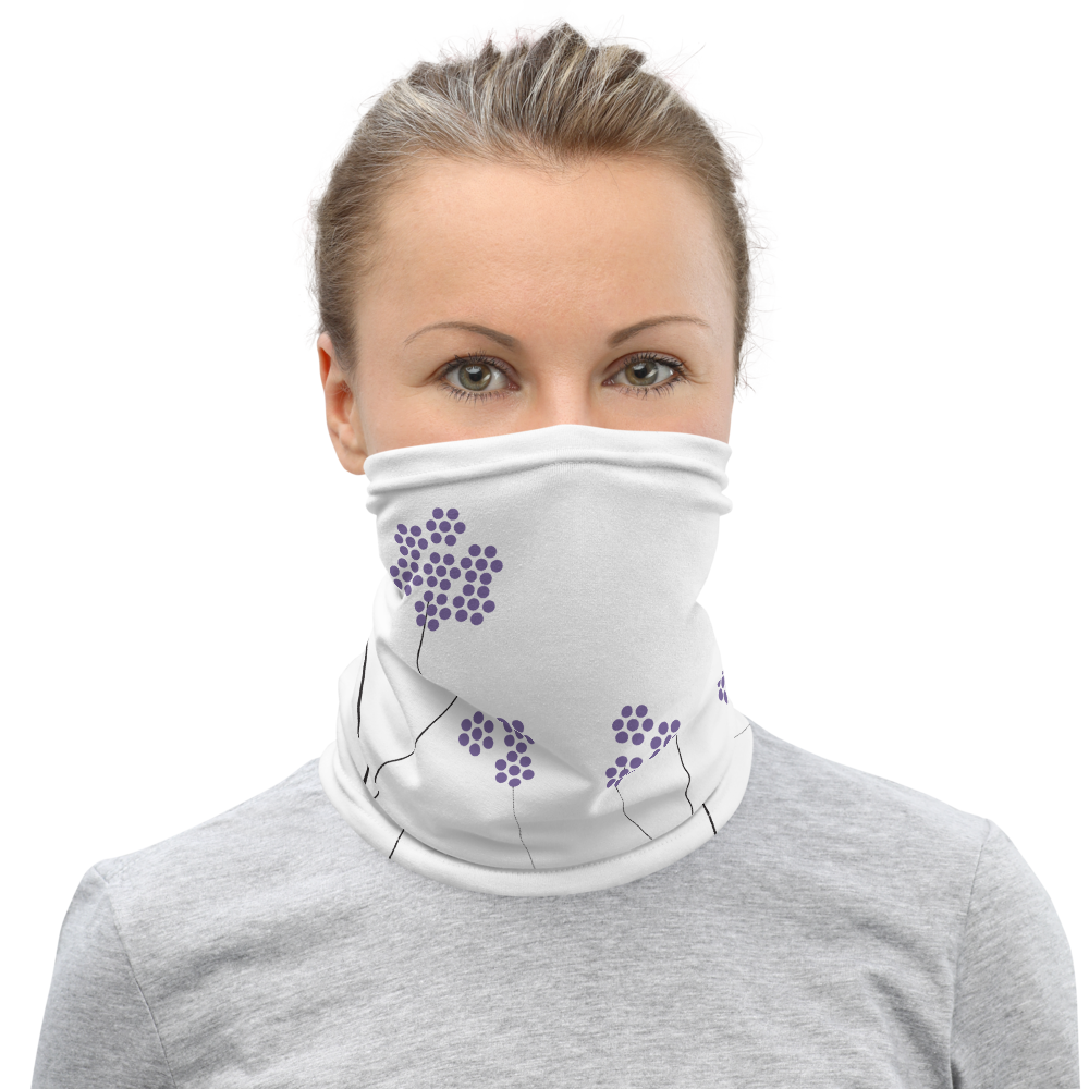 Purple Small Flowers | Neck Gaiter