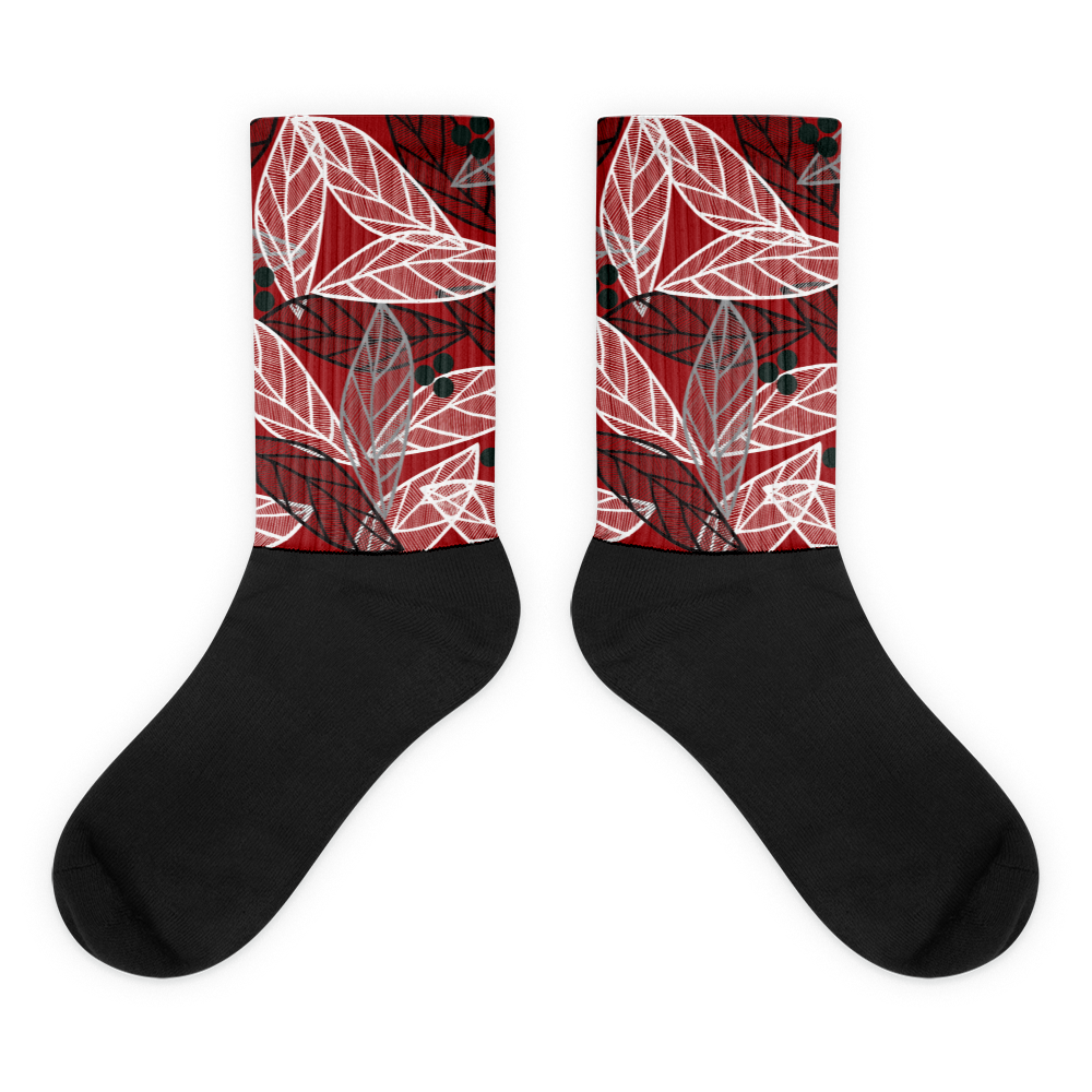 Christmas Leaves | Socks