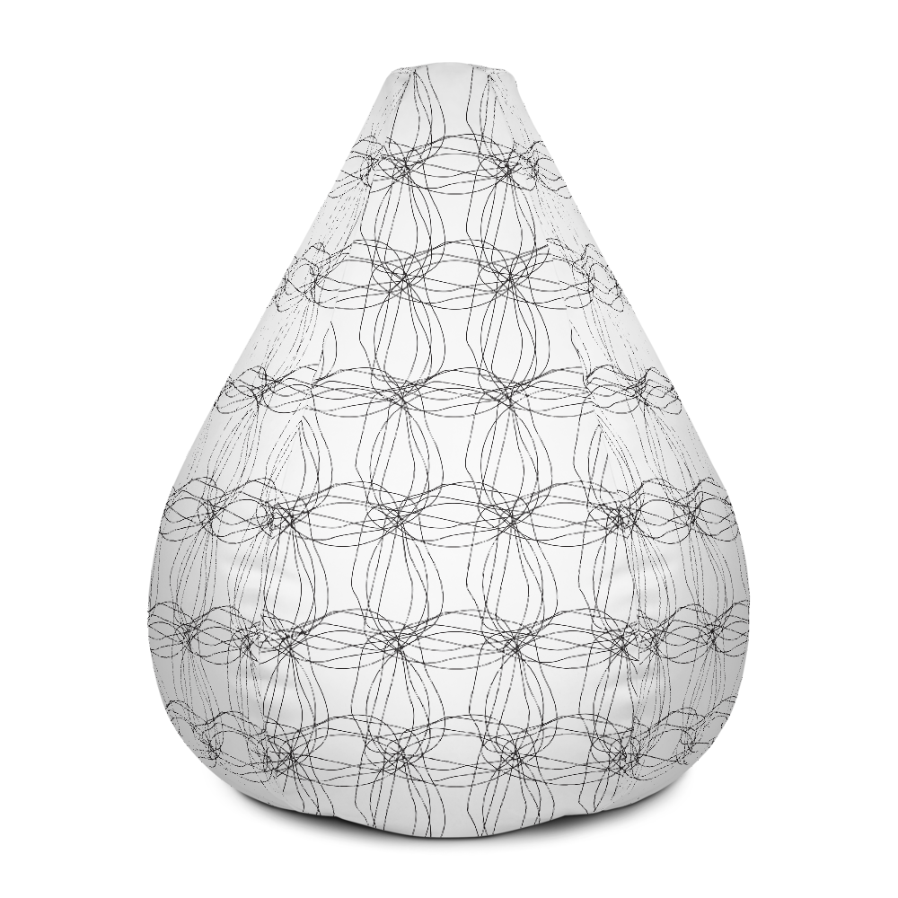 Ornament Graphic Flowers | Bean Bag Chair