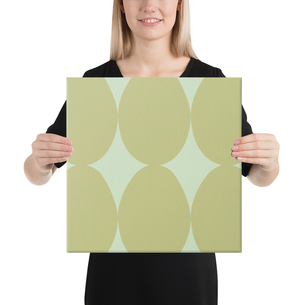 Easter Pattern Olive | Canvas