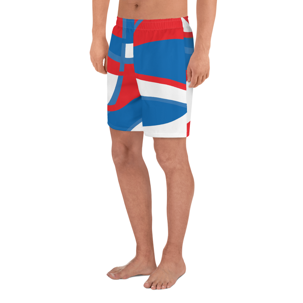 Red, White and Blue | Men's Athletic Long Shorts