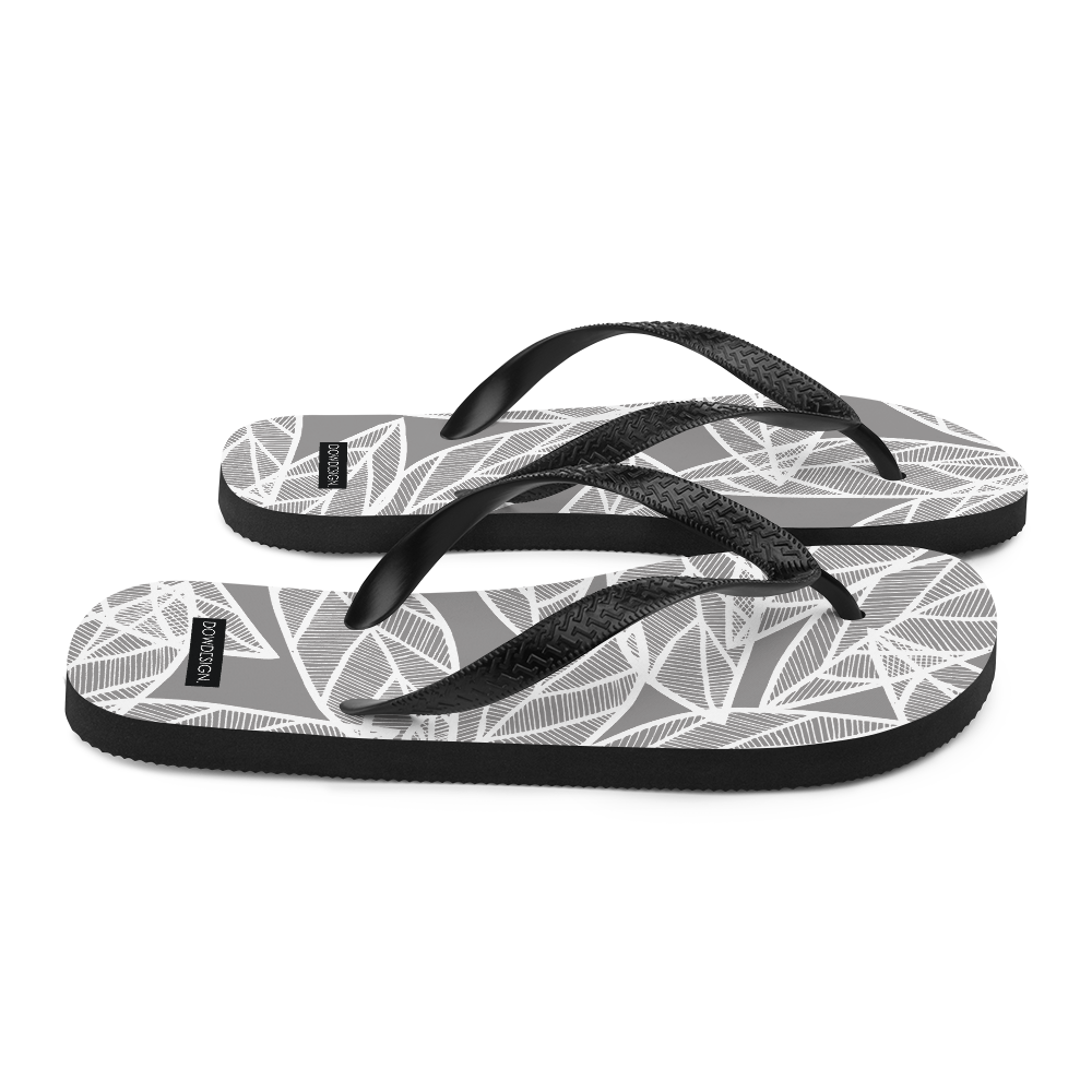 Messy White Leaves | Flip-Flops