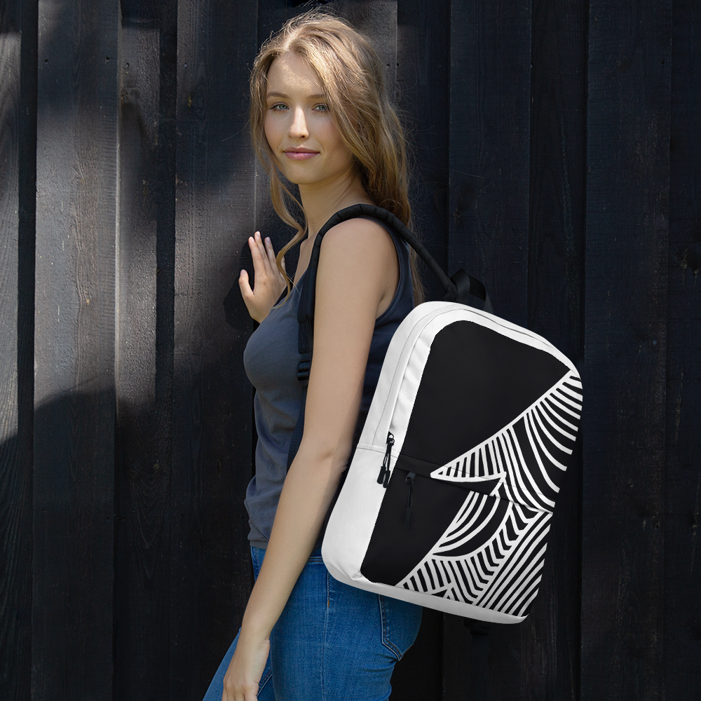 Stars and Trees Black | Backpack