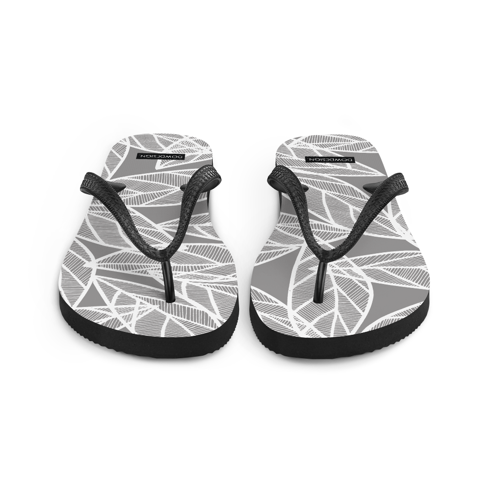 Messy White Leaves | Flip-Flops