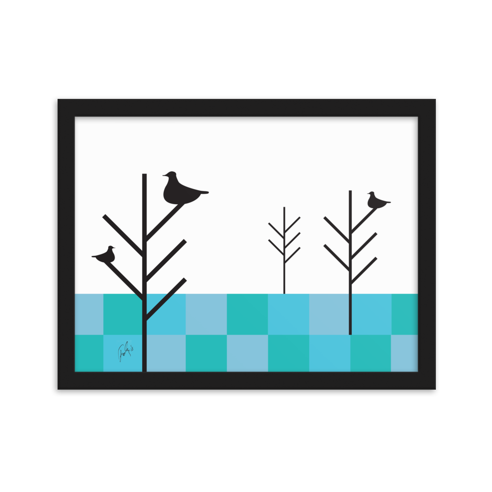 Summer Birds | Framed Poster (cm)
