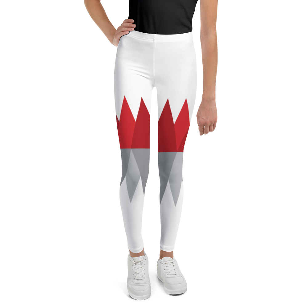 Red Gray Christmas | Youth Leggings
