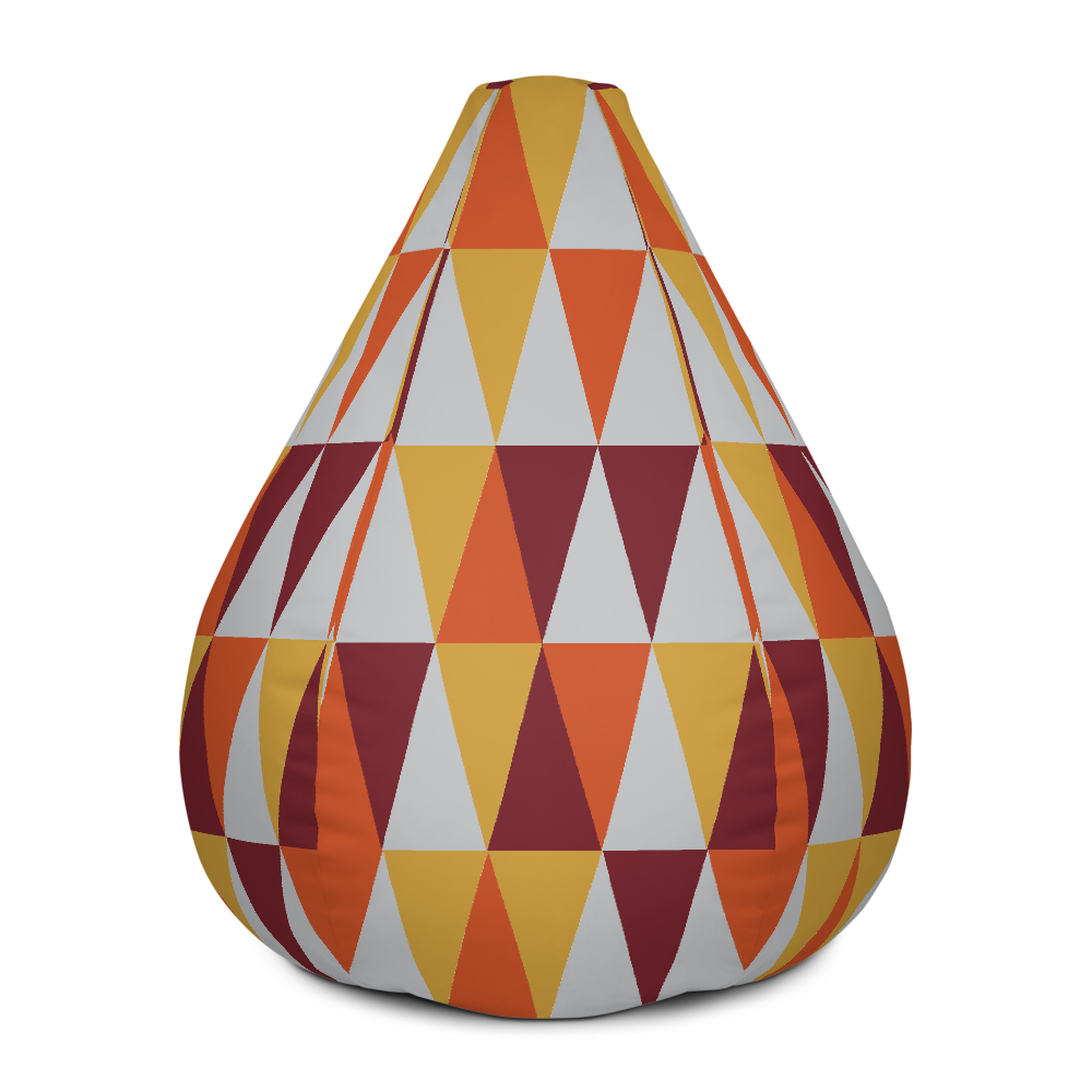 Autumn Triangles | Bean Bag Chair