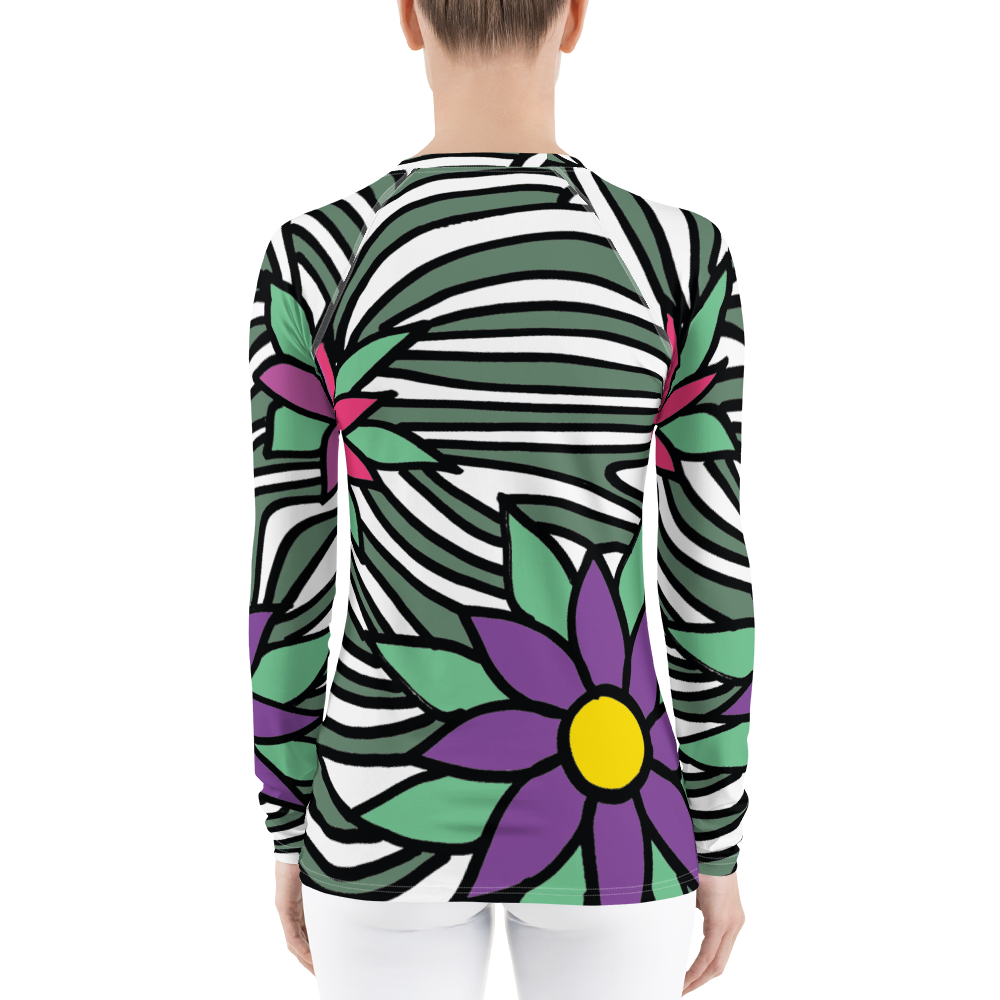 Flower Ornament | Women's Rash Guard