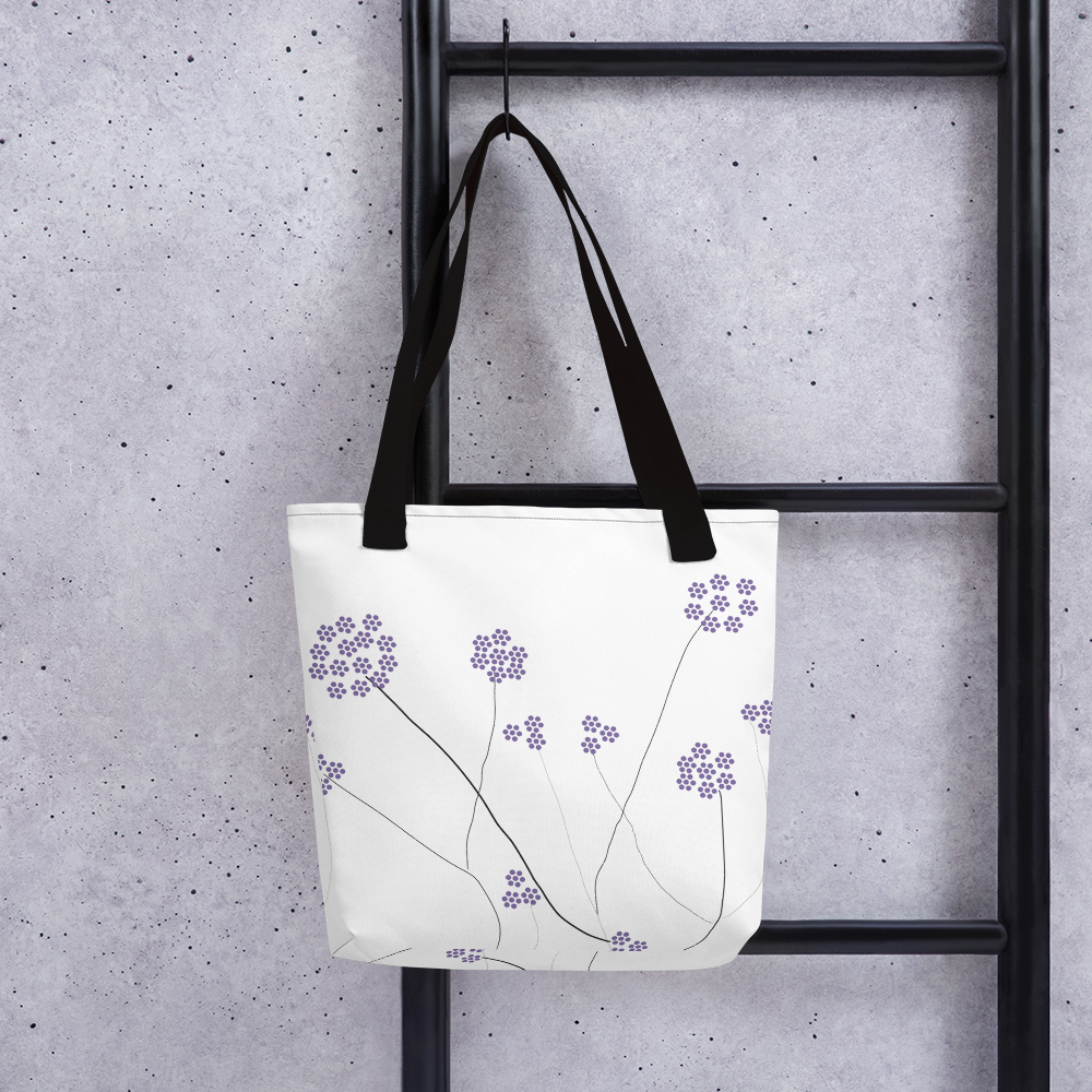 Purple Small Flowers | Tote Bag