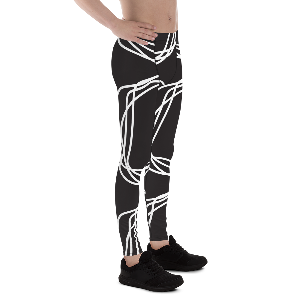 White Flowers | Men's Leggings