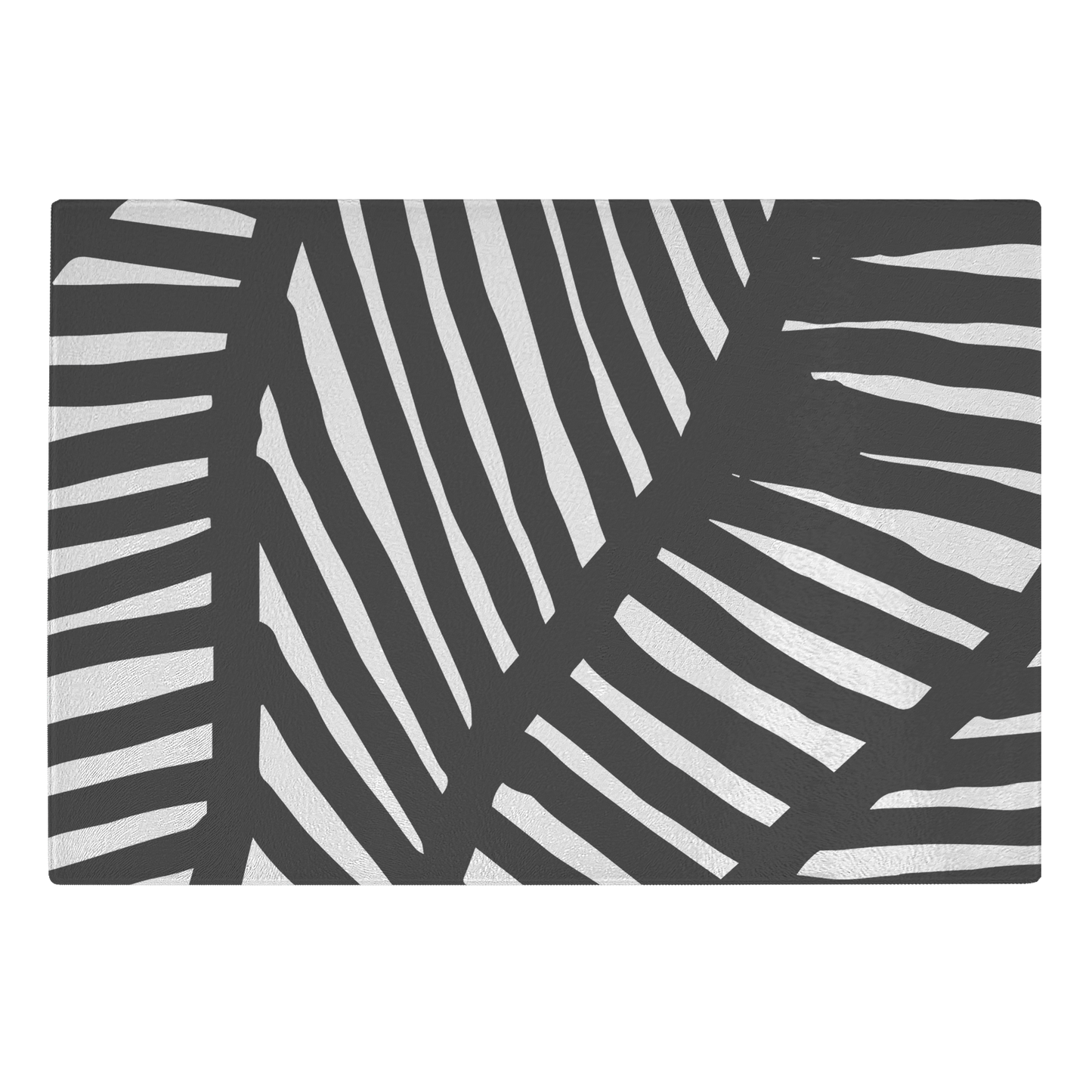 Black and White Ornament | Glass Cutting Board