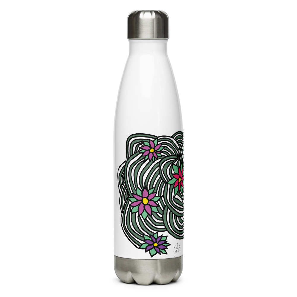 Flower Ornament | Stainless Steel Water Bottle