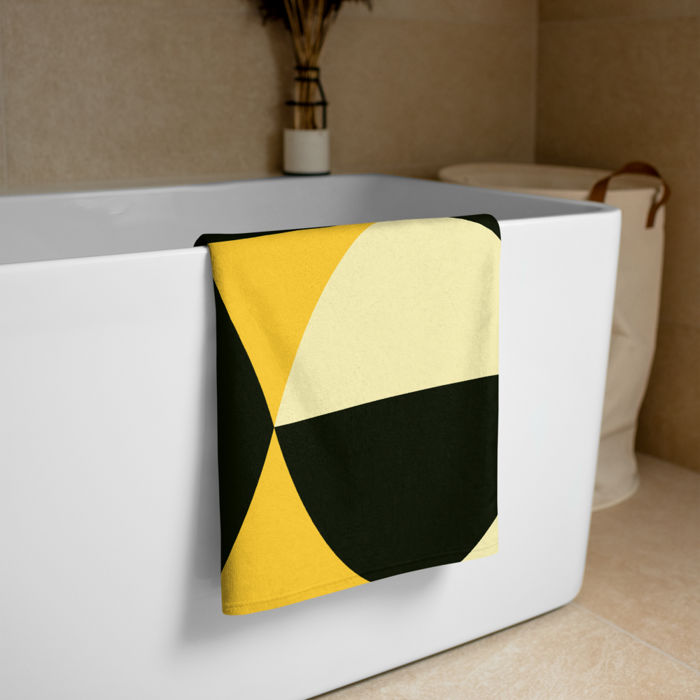 Yellow and Black Eggs | Towel