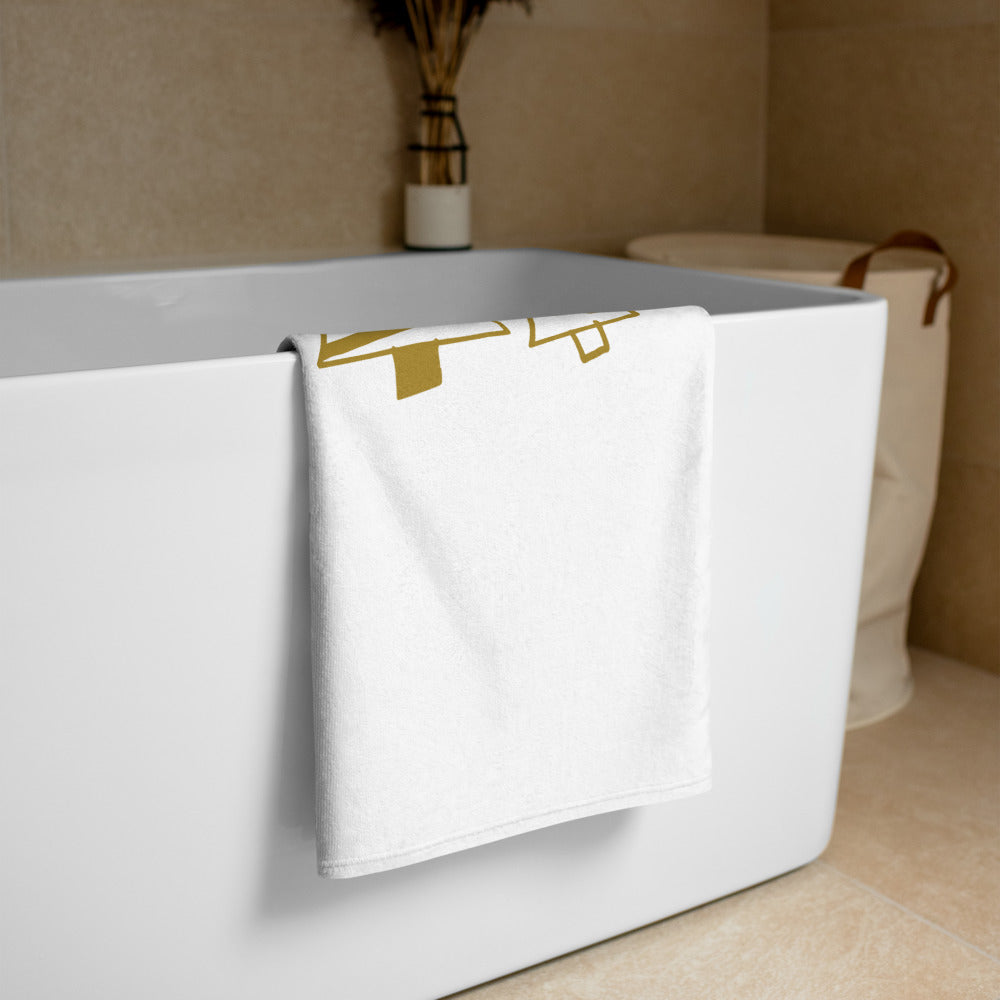 Golden Christmas Trees | Towel