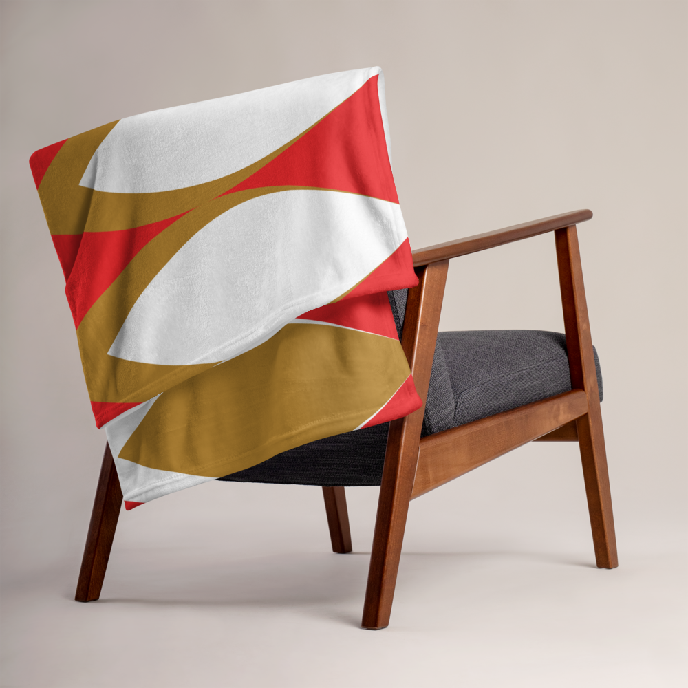 Golden Eye Christmas | Throw Blanket