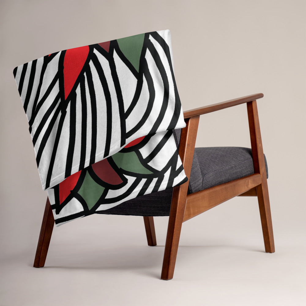 Christmas Flowers | Throw Blanket