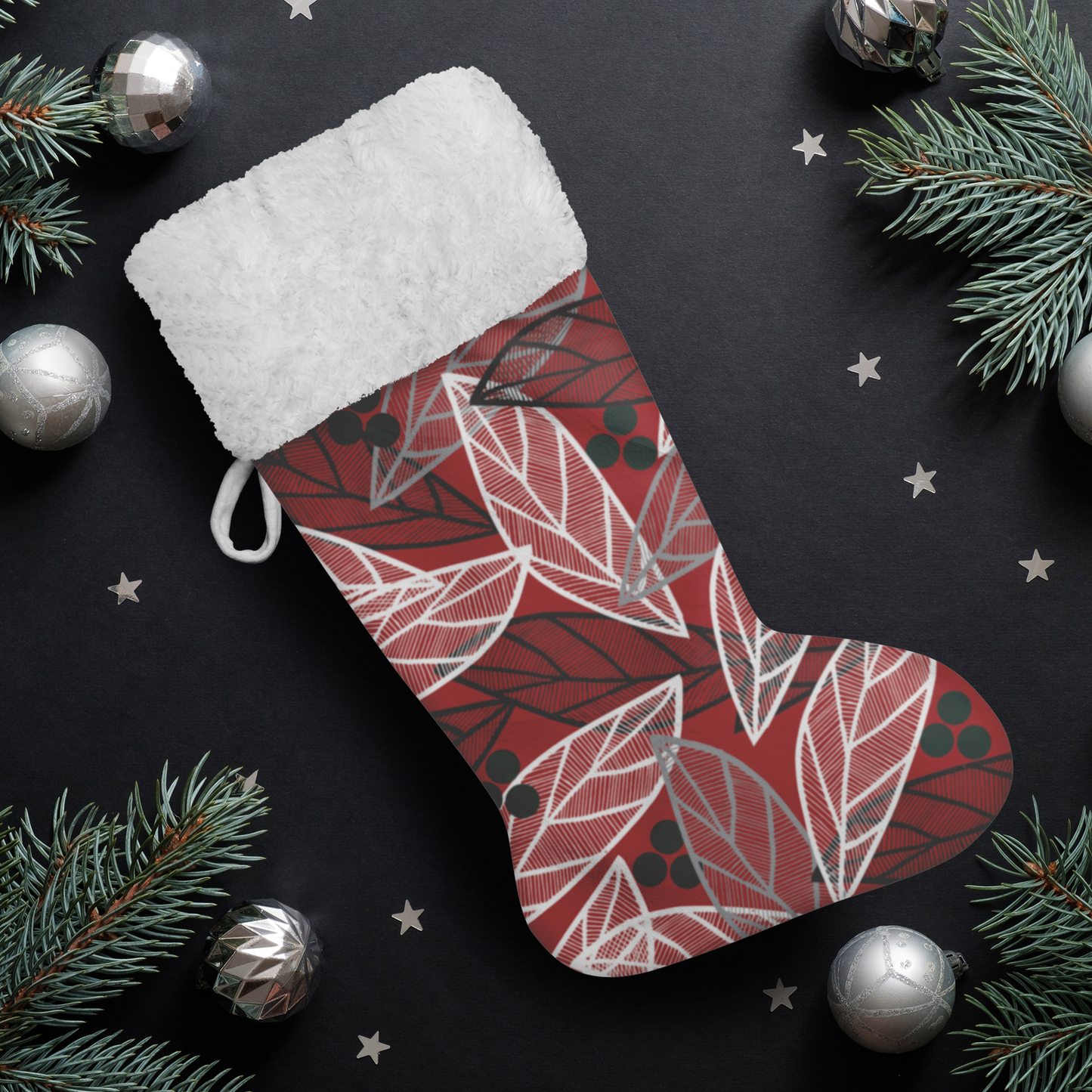 Christmas Leaves | Christmas Stocking